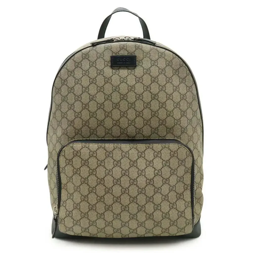 GUCCI Authentic Black Leather Backpack
